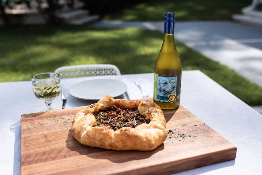 Rescue Dog Wines offers a wide selection of wines that pair great with any cuisine. Here's a mushroom pastry galette recipe you can try.
